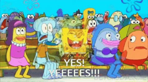 Spongebob Yes GIFs .